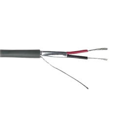 VIAKON Cable Calibre 22 / 2 Conductores / Blindado / 305 Metros / Riser / UL / Color Gris / Hecho en México 9297