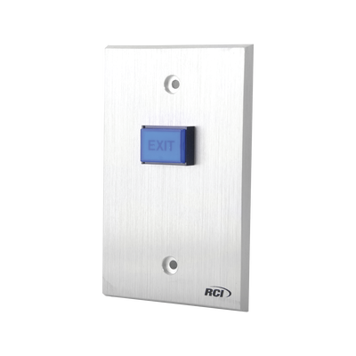 RCI - DORMAKABA Botón de Salida/ Placa Aluminio REFORZADO / NO & NC / UL/2 Años Garantia MOD: 970MO-12V