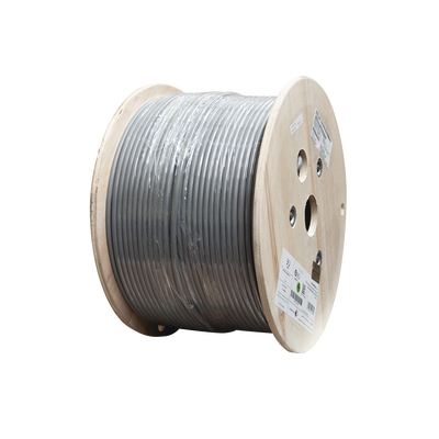 SIEMON Bobina de Cable Blindado F/UTP de 4 Pares, Z-MAX, Cat6A, Soporte de Aplicaciones 10GBase-T, CM, Color Gris, 305m MOD: 9A6M4-A5