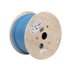 SIEMON Bobina de Cable Blindado F/UTP de 4 Pares, Z-MAX, Cat6A, Soporte de Aplicaciones 10GBase-T, CMR (Riser), Color Azul, 305m MOD: 9A6R4-A5