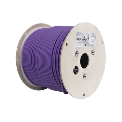 SIEMON Bobina de Cable U/UTP de 4 pares, Z-MAX, Cat6A, Soporte de Aplicaciones 10GBase-T, LS0H, Color Violeta, 305m MOD: 9C6L4-A5