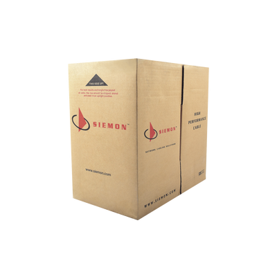 SIEMON Bobina de Cable UTP Cat6, 23 AWG de 4 Pares, Alto Desempeño, PVC (CMR), 305m Reelex® (Color: Azul) MOD: 9C6R4-E3-RXA