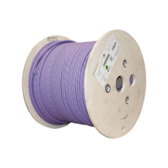 SIEMON Bobina de Cable Blindado S/FTP de 4 pares, Cat7A, Inmune a Ruido e Interferencias, LS0H (Bajo humo, Cero Halógenos), Color Violeta, 305 m MOD: 9T7L4-E10