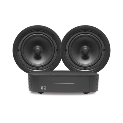 VSSL KIT Amplificador VSSL A1X | 2 Bocinas para Plafón de 6in TruAudio PP6 MOD: A1X/2CSP