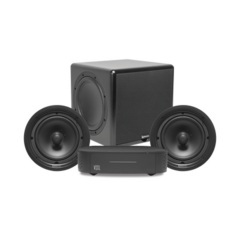 VSSL KIT Amplificador VSSL A1X | 2 Bocinas de Techo TruAudio PP8 | Subwoofer CSUB12 MOD: A1X/PSUB12