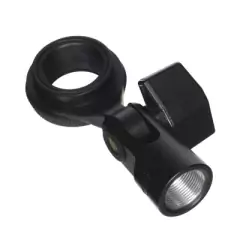 Shure A32M Adaptador Giratorio para Micrófonos de Captación Lateral - Accesorio de Alta Calidad con Rotación de 180° y Compatibilidad con Diferentes Modelos de Micrófonos