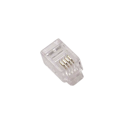 SYSCOM Conector Plug Modular para cable telefónico RJ11 6p4c A9091-ND