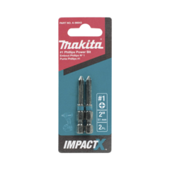 MAKITA Punta phillips # 1 de 2” (51mm) impact-x punta ph1, blister con 2 piezas. MOD: A-96643