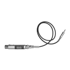 Shure A96F Interface - XLR hembra a jack 3.5mm macho - Potenciador de audio compacto y profesional
