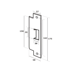 ABLOY Contra para Cerradura Abloy (ABLEL410) MOD: ABL-4610