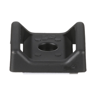 PANDUIT Sujetador Para Cable, con Adhesivo, 28.5 x 28.5 mm (1.12 in x 1.12 in), Color Negro, Paquete de 100pz MOD: ABMT-A-C20