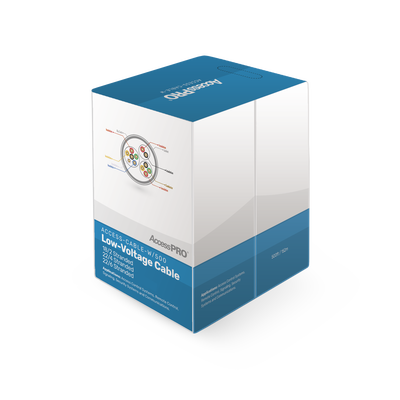 ACCESSPRO Bobina de 152 metros de cable compuesto de, 6 y 4 conductores calibre 22 y 2 Conductores calibre 18, para aplicaciones de control de acceso ( Sin Jacket ) MOD: ACCESS-CABLEW/500