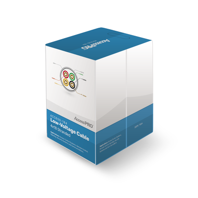 AccessPRO Bobina de 152 metros, 4x18 AWG, FRPVC, CM, para aplicaciones en control de acceso MOD: ACCESS-184/500