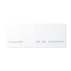 ACCESSPRO UHF TAG Adherible Tipo Etiqueta / ISO 18000 6B / Se Adhiere al Cristal del Vehículo / Compatible con Lectoras de Largo Alcance PRO12RF y PRO6RF MOD: ACCESS-TAG-6B