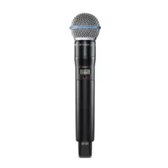 Shure ADX2FD/B58-G55 Transmisor de Mano para Sistema Inalámbrico Serie Axient Cápsula Beta58 - Potente y de Alta Calidad para Presentaciones en Vivo y Eventos Profesionales