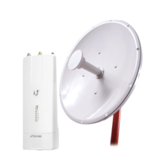 NetPoint Kit de radio AF5XHD con antena NP2 de 34 dBi , Frecuencia (4.9-6.2 GHz), incluye jumper, ideal para distancias de hasta 50km MOD: AF-NP2-KIT