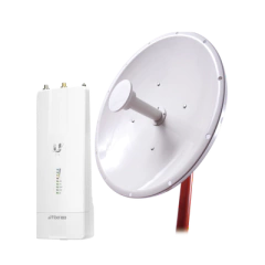 NetPoint Kit de radio AF5XHD con antena NP2 de 34 dBi , Frecuencia (4.9-6.2 GHz), incluye jumper, ideal para distancias de hasta 50km MOD: AF-NP2-KIT