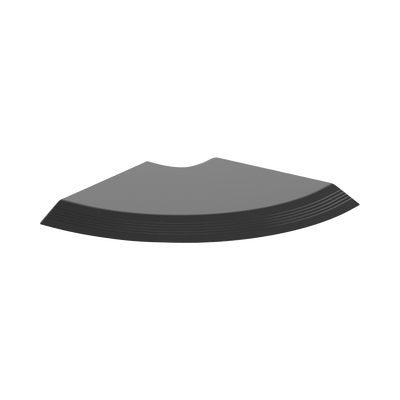 PANDUIT Conexión en Ángulo Recto "L", Para Canaleta de Piso AFR4BCBL6, Material PVC Rígido, Color Negro MOD: AFR4RABL