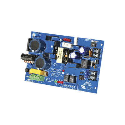 ALTRONIX Fuente de alimentacion tipo tarjeta, salida seleccionable de 4 A@12 y 24 Vcc @ 3 A, capacidad de respaldo, reley de supervision MOD: AL400ULXB2