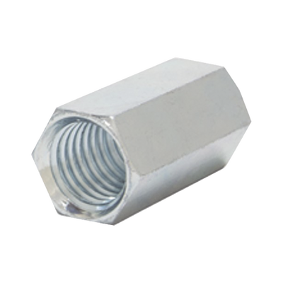 ANCLO Cople hexagonal roscado cuerda maquina galvanizado de 6.5 mm (1/4") MOD: ANC-CH1478