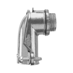 ANCLO Conector curvo para tubo flexible 3/4" (19 mm) MOD: ANC-FXC-34