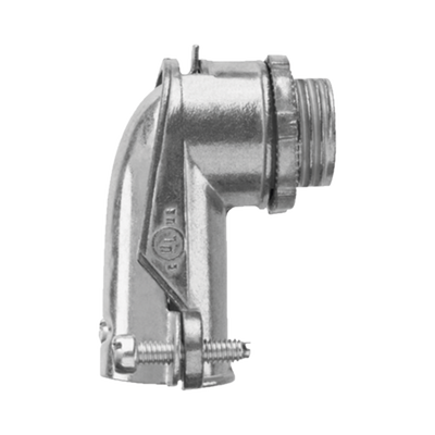 ANCLO Conector curvo para tubo flexible 3/4" (19 mm) MOD: ANC-FXC-34