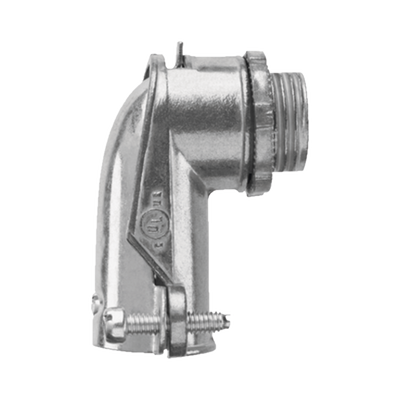 ANCLO Conector curvo para tubo flexible 3/8" (9.5 mm) MOD: ANC-FXC38