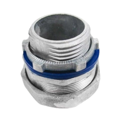 ANCLO Conector Recto para tubo tipo Liquidtight de 1 1/2" (38 mm). MOD: ANC-HLR112