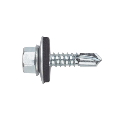 ANCLO Tornillo Punta Broca Sello Montado 6.4 X 25 mm (1/4" X 1") Caj. C/100pz. MOD: ANC-PAS14100