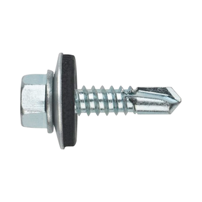 ANCLO Tornillo Punta Broca Sello Montado 6.5 X 38 mm (1/4" X 1 1/2") Caj. C/100pz. MOD: ANC-PAS14112