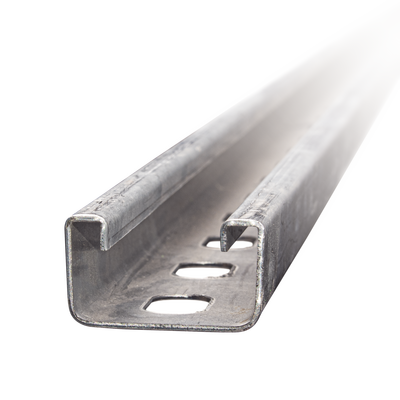 ANCLO Unicanal Perforado 4 X 2 cm X 3 m / Calibre 16 / Galv. Electrolítico MOD: ANC-UOE-4X2