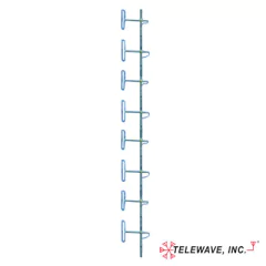 TELEWAVE, INC Antena Base VHF, 138-174 MHz, 8 Elementos de Dipolos Separados, 7 a 12 dBd. MOD: ANT-150D7-12