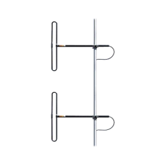 TELEWAVE, INC Antena Base de 2 Dipolos para 138-174 MHz, 3 dB de Ganancia, N Macho MOD: ANT-150D3