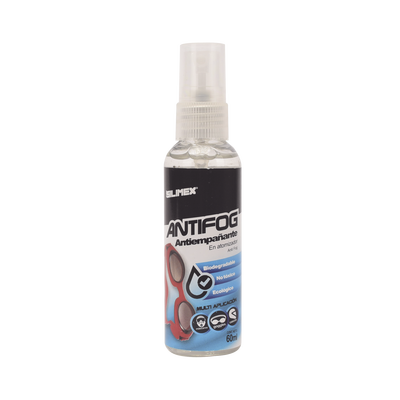 SILIMEX Antiempañante, ideal para eliminar problemas de empañamiento en googlees, mascaras, cascos, lentes, bote 60 ml MOD: ANTIFOG