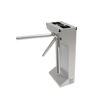 ACCESSPRO (MOTORIZADO, SIN CONTACTO),Torniquete Industrial en Acero Inoxidable, Bidireccional, USO RUDO, Espacio para Lectora de Proximidad MOD: AP1000HDM