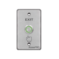 ACCESSPRO Botón de aro iluminado color verde/ IP65 MOD: APBIVC