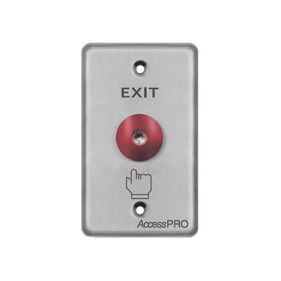 ACCESSPRO Botón Redondo Color Rojo con LED MOD: APBRRLC