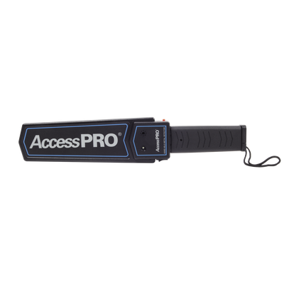 ACCESSPRO Detector de Metal Portátil para Objetos Pequeños / Protección IP31 / Indicador LED / Vibración y Alarma Audible Simultanea / Para Inspección a Detalle MOD: APME-POR