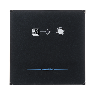 ACCESSPRO Lector de códigos QR, tarjetas de proximidad de 125 KHZ tipo EM y tarjetas MIFARE / Wiegand MOD: APREADERQR