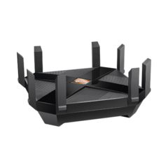 TP-LINK Router de juegos de banda triple AX6000 MU-MIMO 1 puerto WAN 2.5G, 2G, 1G, 100Mbps y 8 puertos LAN 10/100/1000 Mbps, 2 puerto USB 3.0 y 8 antenas. MOD: ARCHER-AX6000