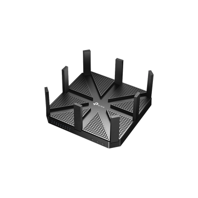 TP-LINK Router inalámbrico AC 5334 doble banda 1 puerto WAN 10/100/1000 Mbps y 4 puertos LAN 10/100/1000 Mbps, 1 puerto USB 3.0 y 1 puerto USB 2.0, 8 antenas integradas MOD: ARCHERC5400