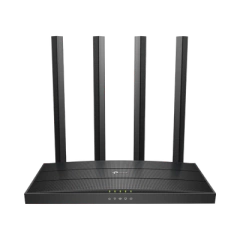 TP-LINK Router inalámbrico AC Wave 2 1900 doble banda 1 puerto WAN 10/100/1000 Mbps y 4 puertos LAN 10/100/1000 Mbps, MIMO 3X3, Beamforming MOD: ARCHERC80