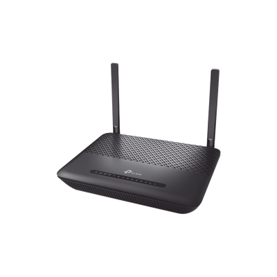 TP-LINK ONU - GPON Router inalámbrico doble banda AC1200, 1 Puerto SC/APC, 4 Puertos GE, 2 Puertos POST (FXS), 1 Puerto USB 2.0 MOD: ARCHERXR500V