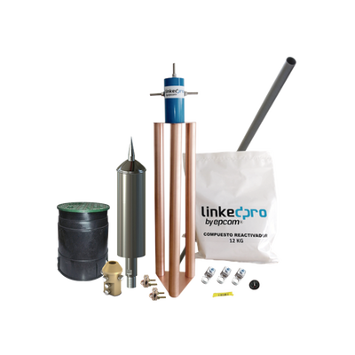 APLICACIONES TECNOLOGICAS Kit Pararrayo PDC Flash Captor, Avance de Cebado:15 µs. Diámetro de Protección Máx: 70 m. Incluye Electrodo y Accesorios p/Torre. MOD: AT-5315-KIT