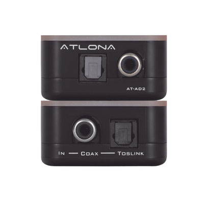 ATLONA Convertidor de audio digital coaxial y Toslink de Atlona con conversión bidireccional MOD: AT-AD2