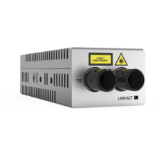 ALLIED TELESIS Mini Convertidor de medios de cobre a fibra MultiModo de escritorio 1000TX a 1000SX conector ST AT-DMC1000-ST-00