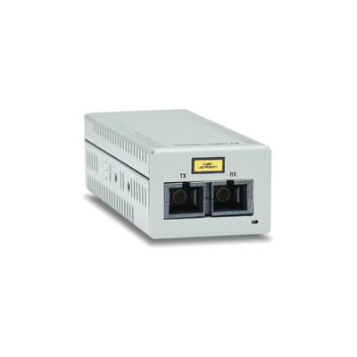 ALLIED TELESIS Convertidor de medios Gigabit Ethernet a Fibra Óptica Conector SC, Multimodo (MMF) MOD: AT-DMC1000-SC-00