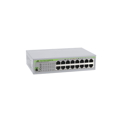 ALLIED TELESIS Switch No Administrable, 16 Puertos 10/100 Mbps con fuente de alimentación interna MOD: AT-FS716L-10