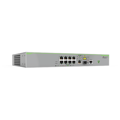 ALLIED TELESIS Switch Administrable CentreCOM FS980M, Capa 3 de 8 Puertos 10/100 Mbps + 1 puertos RJ45 Gigabit/SFP Combo MOD: AT-FS980M/9-10