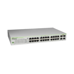 ALLIED TELESIS Switch Gigabit WebSmart de 24 puertos 10/100/1000 Mbps (4 x Combo) + 4 puertos gigabit SFP (Combo) MOD: AT-GS950-24-10 - buy online